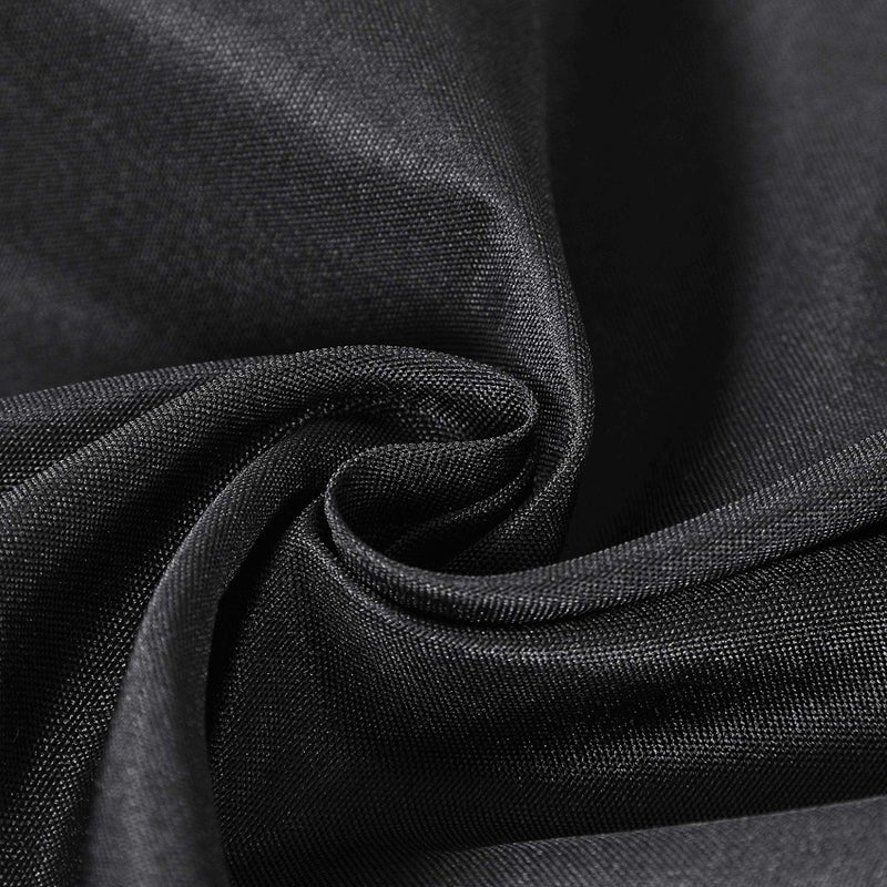 Cupuamon Rectangle Tablecloth 60x120 inch Washable Polyester Fabric Table Cloth for Wedding Party Dining Banquet Decorationï¼ˆ60x120, Blackï¼‰ - Image 4